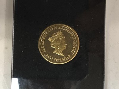 Lot 585 - Queen Elizabeth II gold half sovereign 2015, The Longest Serving Monarch, in presentation case