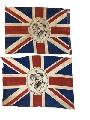 Lot 179 - The Coronation of T.M. King Edward VII and Queen Alexandra 1902, printed cotton flag