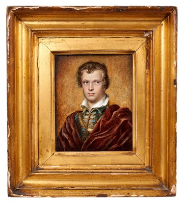 Lot 747 - Henry Collen (1797-1879) miniature portrait on ivory possibly Prince Leopold of Saxe Coburg