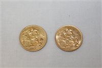 Lot 2255 - G.B. George V gold Sovereigns - 1912. AVF and...