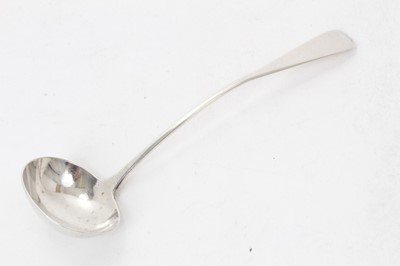 Lot 129 - Early 19th century Scottish provincial silver sauce ladle (Aberdeen circa 1825) Alexander Grant