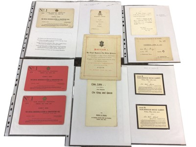 Lot 199 - The Baptism of H.R.H. Princess Mary (later The Princess Royal) at St Mary Magdalene Sandringham,Monday June 7th,  1897, rare order of service and lot of other Royal ephemera including 1911 Coronat...
