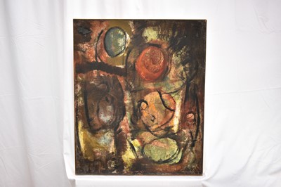 Lot 982 - *Robert Sadler (1909-2001) Abstract, "Small Painting I", 1962, oil on board, signed WRS, 61 x 51cm, framed