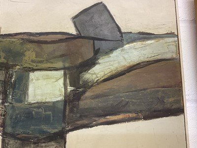 Lot 991 - *Robert Sadler (1909-2001) Abstract, The Hilltop, 1968, acrylic on board, signed, 63 x 72cm, framed