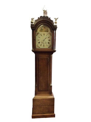 Lot 1086 - Early 19th century longcase clock