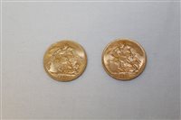 Lot 2268 - G.B. gold Sovereigns - George V - 1913 (x 2)....