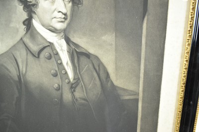Lot 1334 - John Jones 18th century mezzotint after George Romney, The Right Honble Edmund Burke, rare proof before letters, 'Engraved by J. Jones, Principal Engraver to H.R.H. the Duke of York', published Dec...