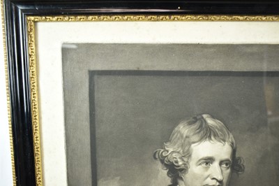 Lot 1334 - John Jones 18th century mezzotint after George Romney, The Right Honble Edmund Burke, rare proof before letters, 'Engraved by J. Jones, Principal Engraver to H.R.H. the Duke of York', published Dec...