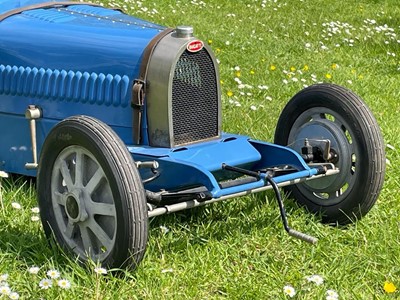 Lot 30 - Scarce child's electric powered Bugatti Type 52 Replica Racing Car