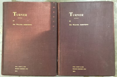 Lot 1374 - Books - Girtin and Turner, A Collection to include Turner by Sir Walter Armstrong pub. Agnews & Scribner's, 2 volumes, Thomas Girtin's Watercolours by Randall Davies pub. The Studio, London and others