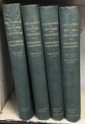 Lot 1379 - Books - four volumes, A Catalogue of the Pictures and Drawings in the Collection of Frederick John Nettlefold, cloth bound (4)