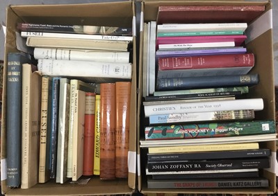 Lot 1384 - Books - four boxes, art reference, Reynolds, Fuseli, auction catalogues and similar