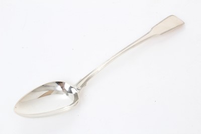 Lot 405 - George III silver Fiddle and Thread pattern serving spoon (London 1819) Thomas Streetin