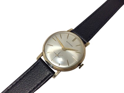 Lot 67 - 9ct gold cased Garrard wristwatch