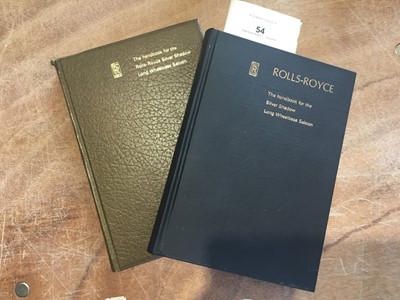 Lot 54 - Two Rolls-Royce Silver Shadow LWB Saloon handbooks, 1971 and 1973 (2)