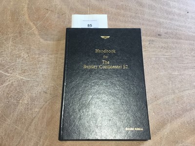 Lot 85 - Bentley S2 Continental handbook, Second Edition