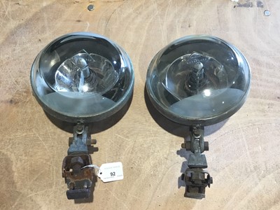 Lot 92 - Pair Post-War Rotaflare centre spotlamp with bracket suitable for Bentley Continentals and Silver Clouds