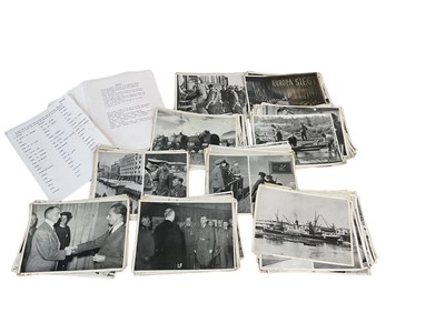 Lot 712 - Large collection of Second World War Nazi German press photographs (approximately 194), together with a typed hand written account of service in the Second World War.