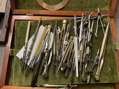 Lot 295 - Collection of draughtsmans tools and sliding rules