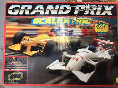 Lot 46 - Two 1980's slot car sets together with a scalextric set (3)
