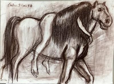 Lot 232 - *Colin Moss (1914-2005) chalks, Lady Godiva, signed and dated '94, 57 x 76cm