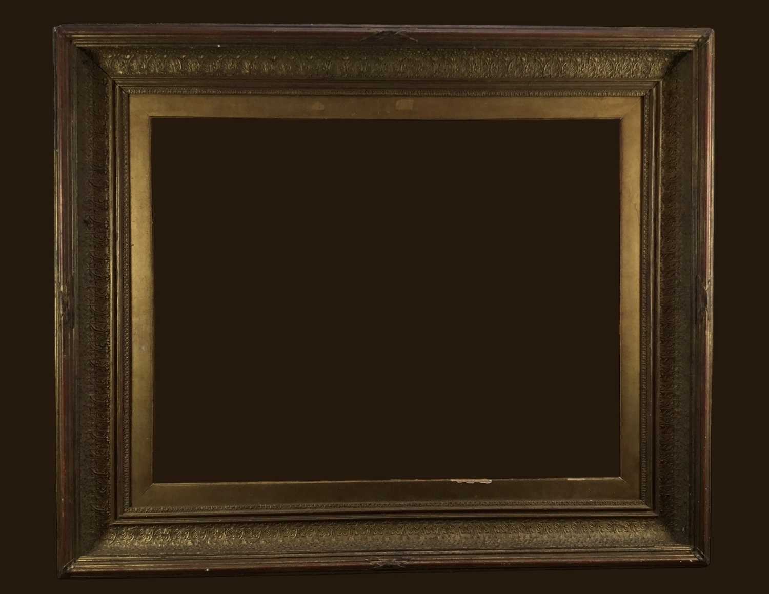 Lot 440 Victorian gilt picture frame, internal