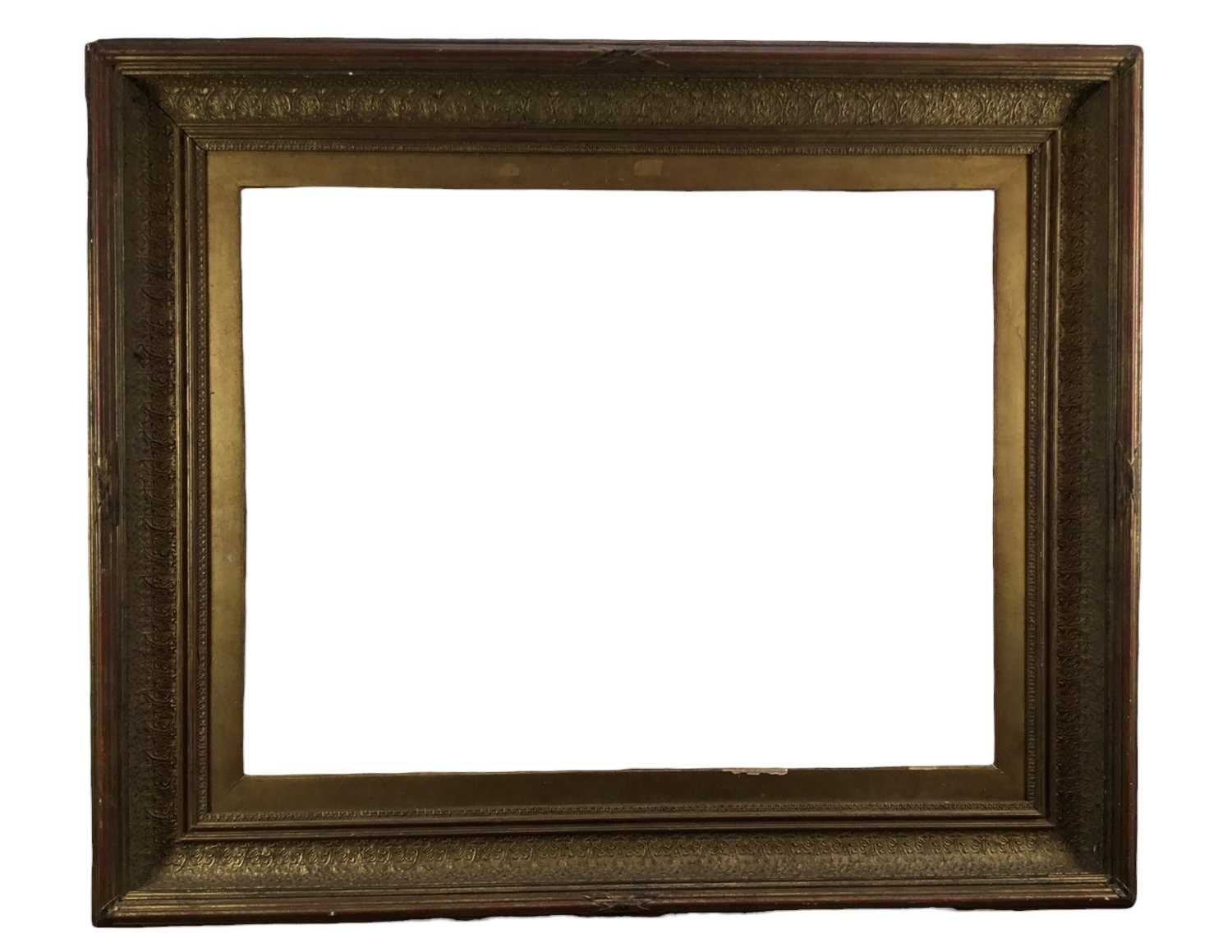 Lot 287 Victorian gilt picture frame, internal