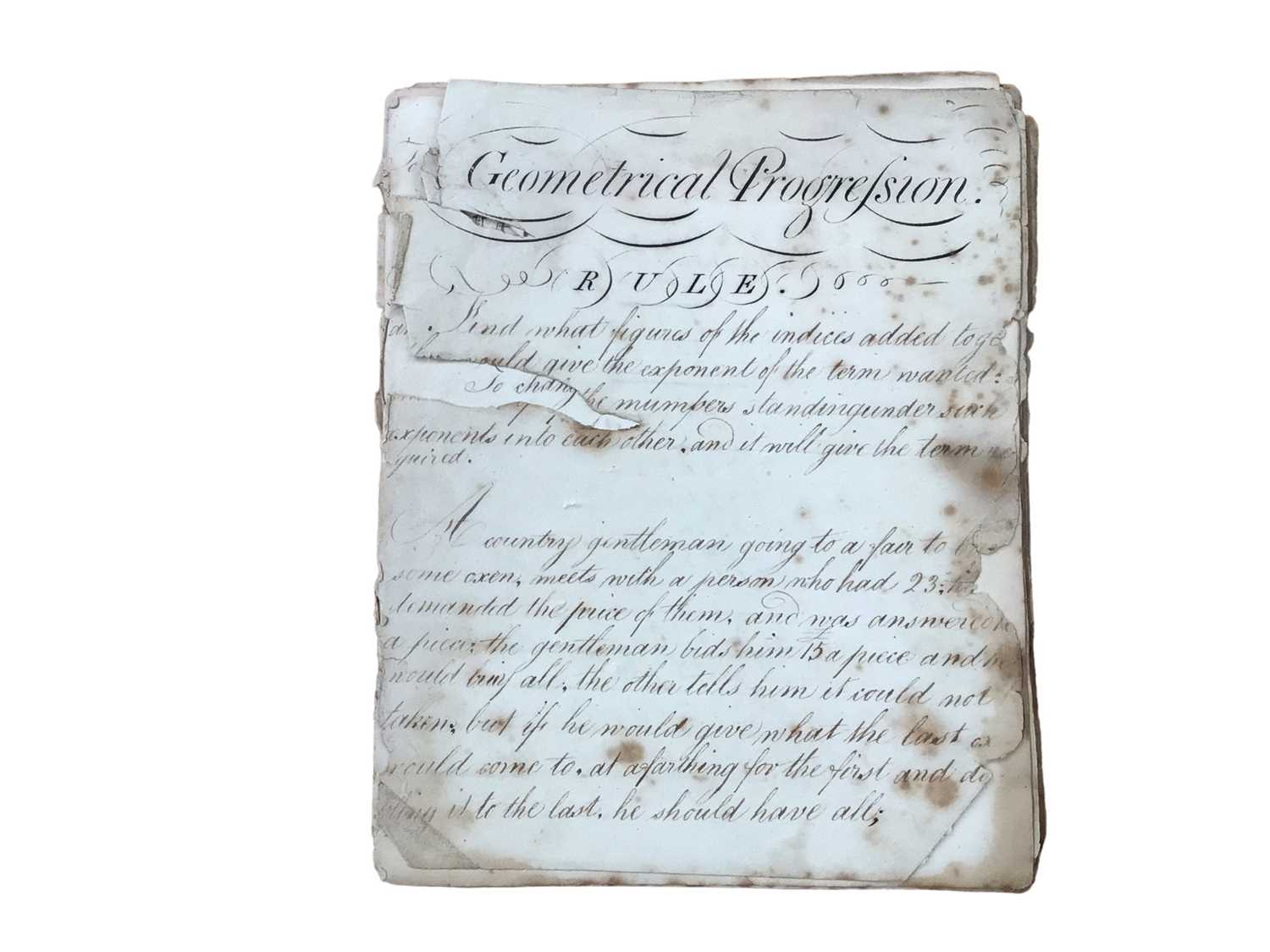 Lot 1515 - Early 19th century school exercise books