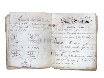 Lot 1515 - Early 19th century school exercise books