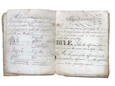 Lot 1515 - Early 19th century school exercise books