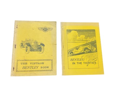 Lot 156 - Bentley interest- The Vintage Bentley Book and Bentley in the Thirties (2)