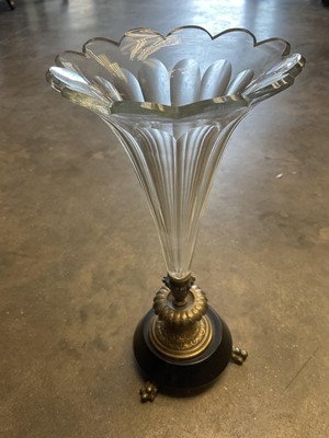 Lot 155 - Victorian glass epergne