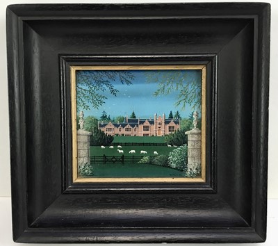 Lot 221 - Late 20th century oil on board - Fettercairn House, initialled and dated '91, inscribed verso, framed