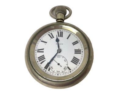 Lot 136 - London North Eastern Railway (L.N.E.R.) Selex Swiss made pocket watch, the case 5.5cm diameter, stamped marks to back