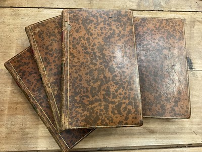 Lot 1668 - John Villette -  The Annals of Newgate or Malefactors Register, London: Printed for J. Wenman, 1776. 4 vols. Illustrated Accounts of "The Most Notorious Malefactors" decorative plates, mottled calf...