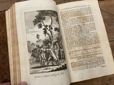 Lot 1668 - John Villette -  The Annals of Newgate or Malefactors Register, London: Printed for J. Wenman, 1776. 4 vols. Illustrated Accounts of "The Most Notorious Malefactors" decorative plates, mottled calf...