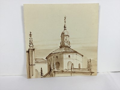 Lot 85 - David Hill (1914-1977), pen and ink and wash 'Noorder Eind, Graveland, inscribed, 24 x 31, together with a group of landscapes on paper in a variety of media. (37)