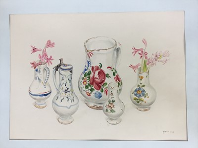 Lot 92 - David Hill (1914-1977), watercolour, floral study, signed and dated '73, 41 x 48cm, together with a collection of botanical studies in a variety of media. (20)