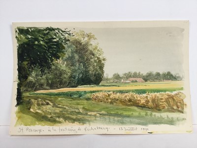 Lot 94 - David Hill (1914-1977), collection of watercolour landscapes (17)