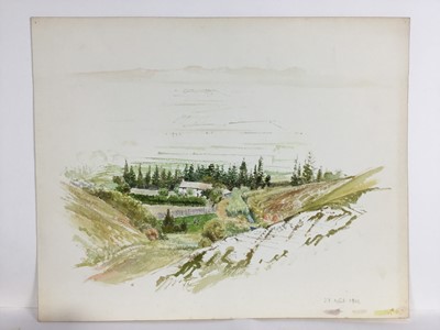 Lot 94 - David Hill (1914-1977), collection of watercolour landscapes (17)