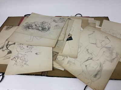 Lot 77 - David Hill (1914-1977), collection of life drawings on paper, including some erotica, various media and sizes. (Approximately 50)