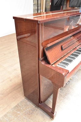 Lot 1091 - Contemporary Kemble upright piano in gloss mahogany case ( Purchased new in 2005 for £5099.00 ) Sold with receipt.