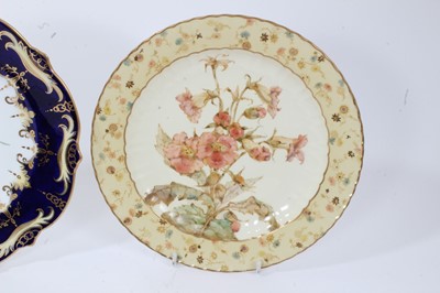 Lot 28 - Three good quality Regency porcelain plates decorated with botanical specimens
