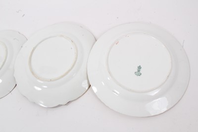 Lot 28 - Three good quality Regency porcelain plates decorated with botanical specimens