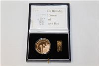 Lot 2340 - G.B. The Queen's 80th Birthday Gold Proof £5...