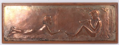 Lot 595 - Adolf Schmid 1902 bronze plaque in relief