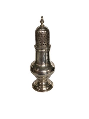 Lot 1004 - Georgian silver sugar caster (London 1772)