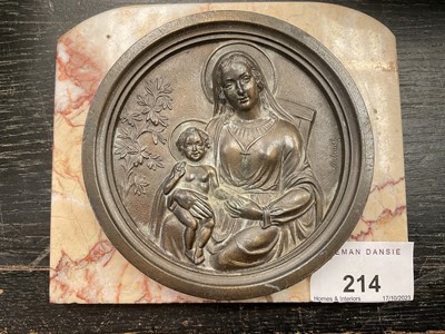 Lot 214 - Artaud bronze mother and child