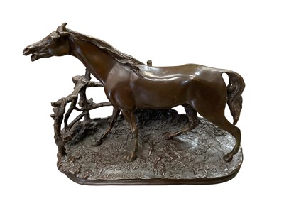 Lot 141 - After Mene bronze horse