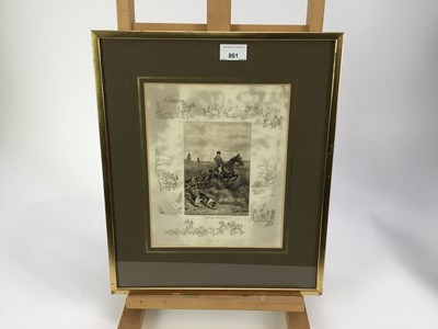 Lot 230 - Frank Paton (1855-1909) group of five sporting etchings